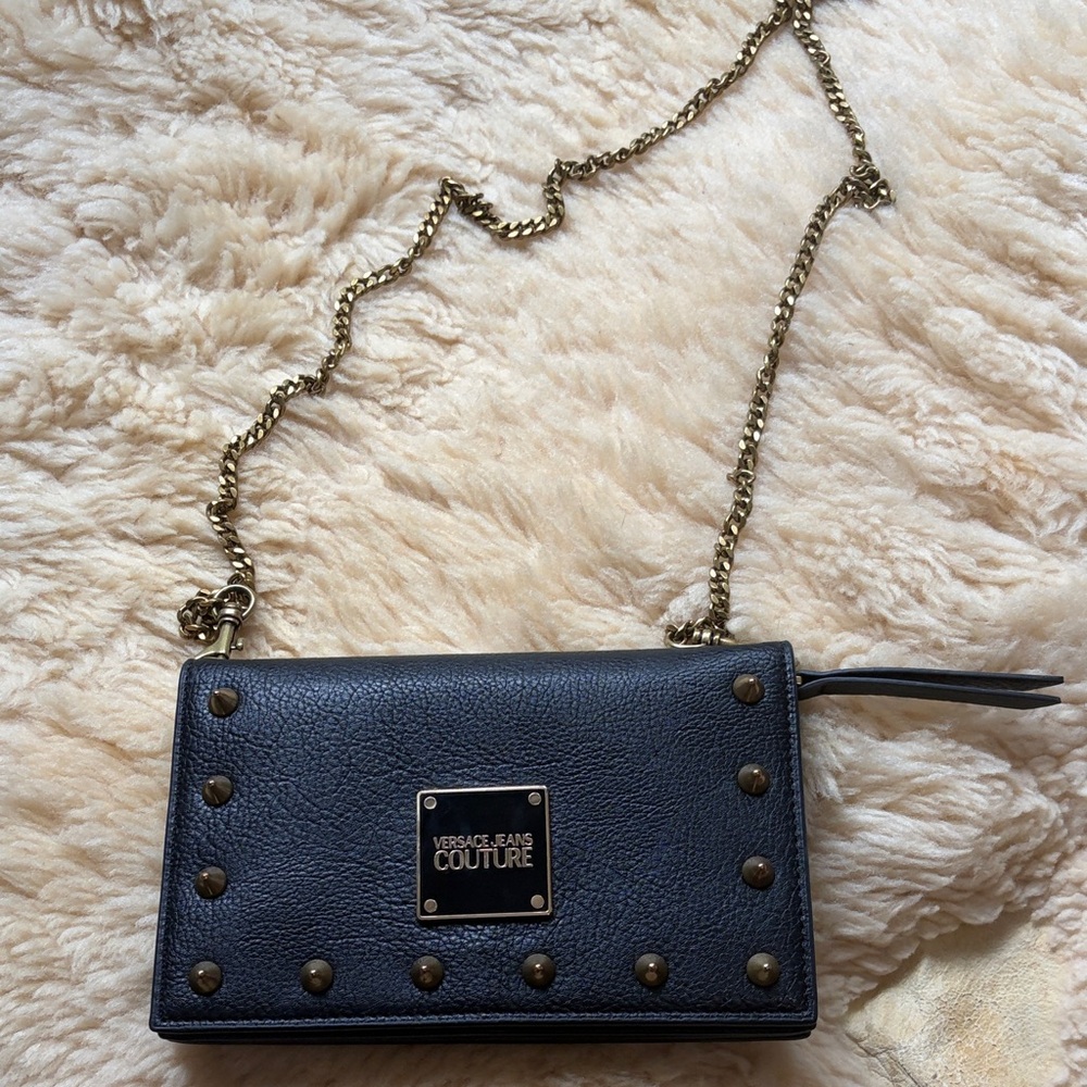 Versace Jeans Collection Black Studded crossbody
